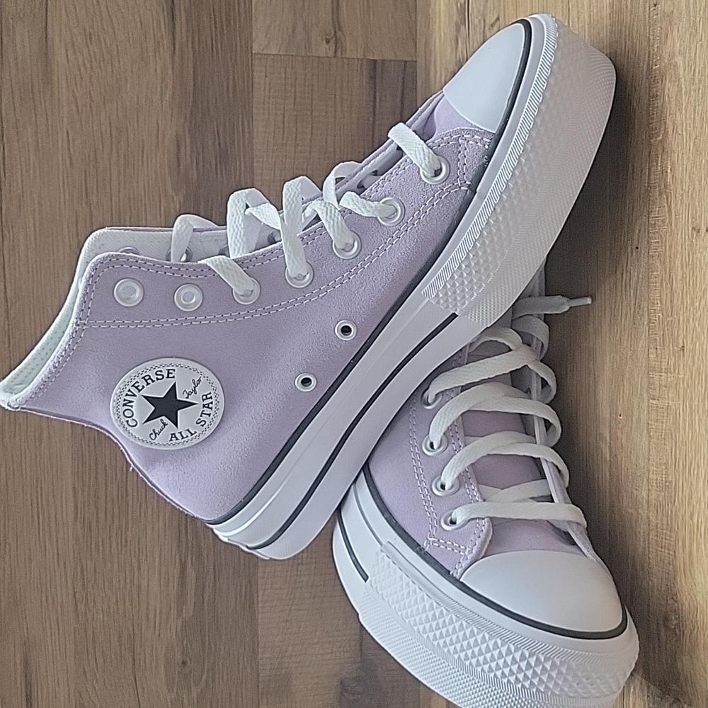 Converse Women's High-Top Sneakers - Light Purple - Picture 5 of 12
